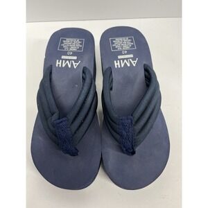AMH Woman's Navy Sandals Shoes Flip Flops Size 40/8-9